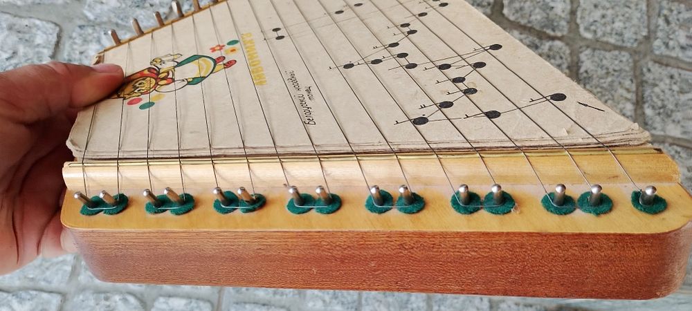 Cytra sowiecka, PRL lata 70-80 radziecka, instrument kolekcjonerski, zabawka