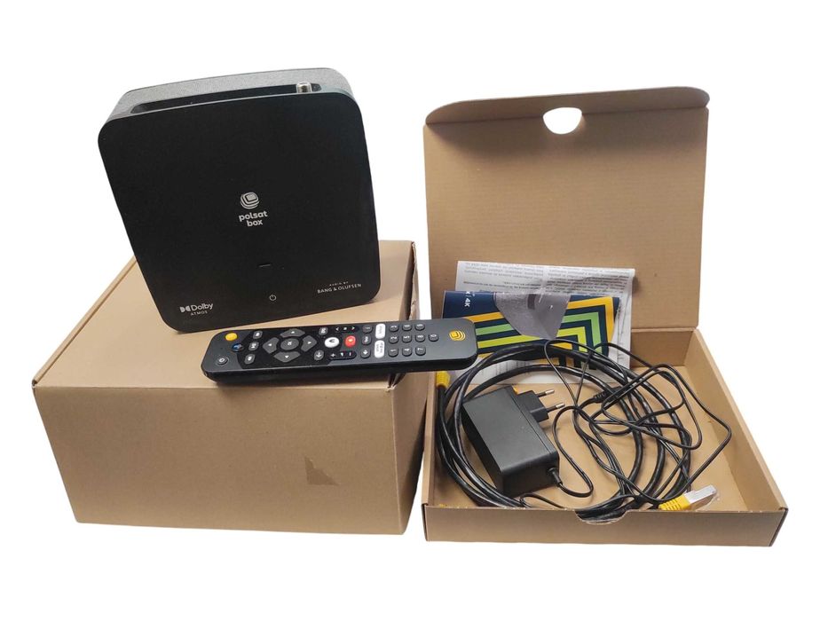 Dekoder Android tv Soundbox 4k Sagemcom vsb3918 Pudełko