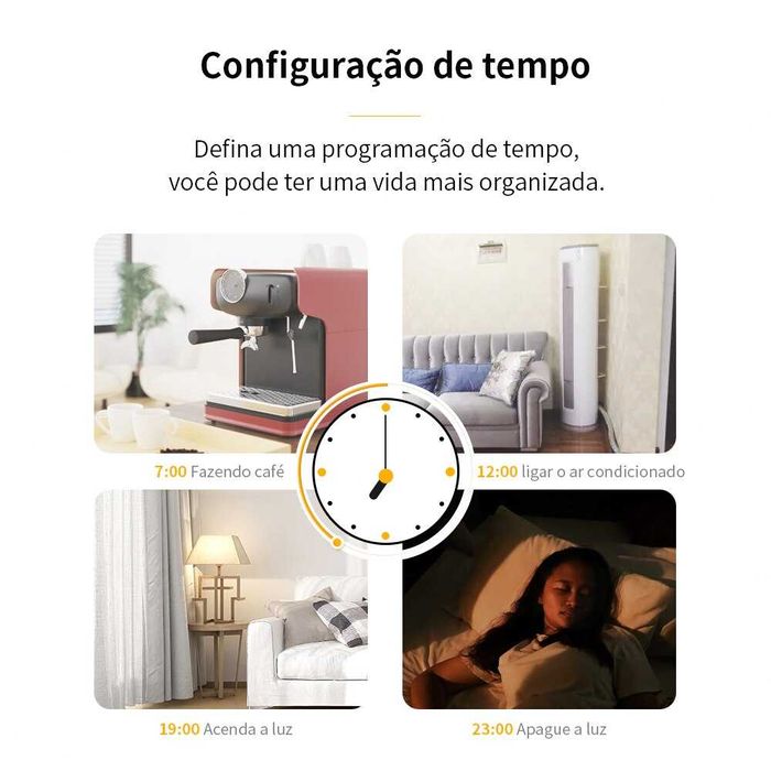 Tomada Wifi com medidor energia 16A Google, Alexa, Tuya