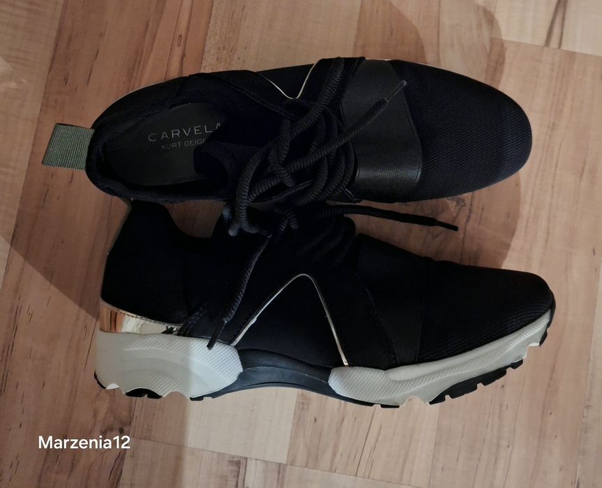 Sneakersy Carvela Kurt Geiger r. 39 stan idealny ! metaliczne detale