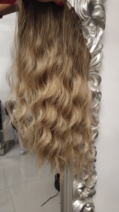 Włosy clip in ombre 1 gęsta taśma
