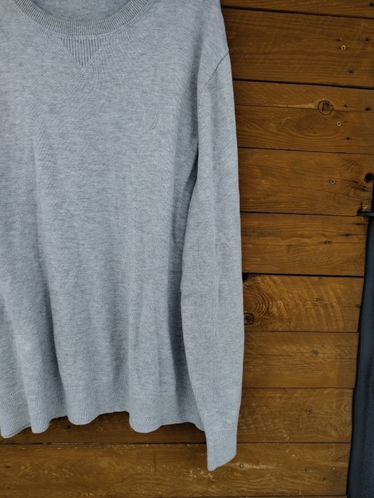 Sweter siwy męski