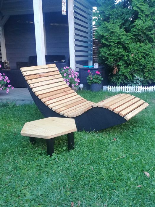 Leżak ogrodowy bujany, do strefy SPA Ogrodu | Wysyłka w całości