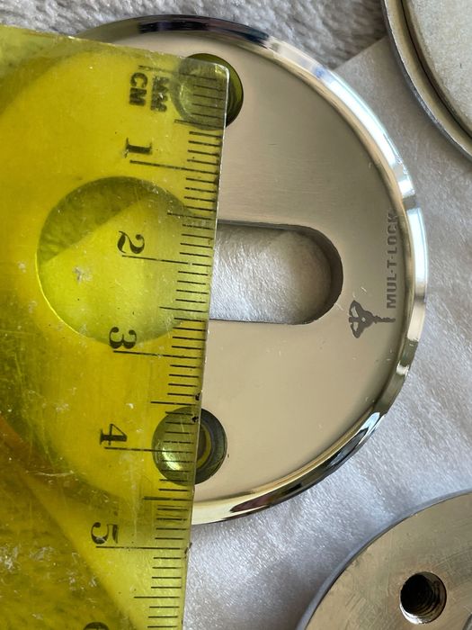 Броненакладка дверного замка Никель. Новая