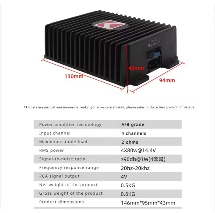 Mini amplificador/Mini DSP Auto