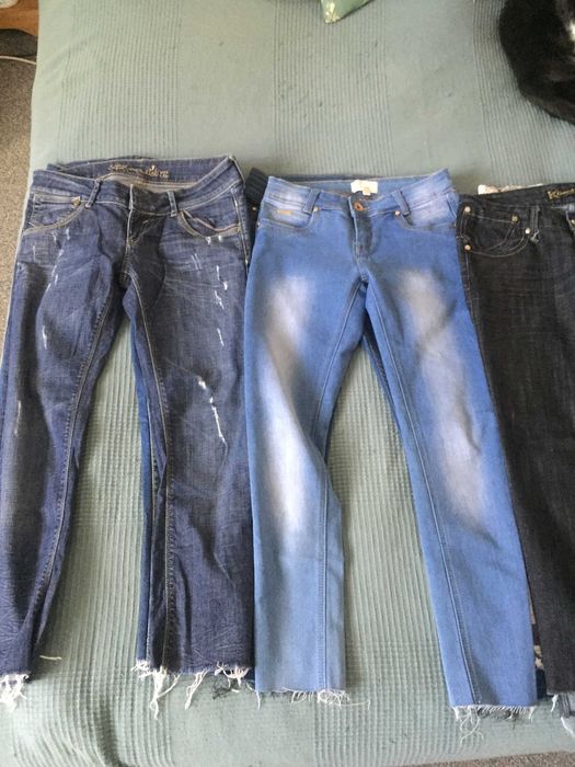 Damskie jeansy , spodnie , zestaw , S/36