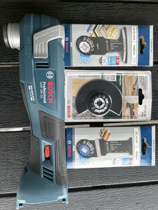Bosch Gop 18V-34 szlifierka oscylacyjna multitool fein 3 brzeszczoty