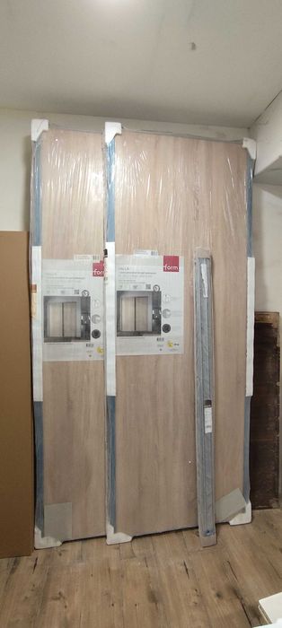 VALLA Form, -2 Dzwi przesuwne do szaf wniękowych. 92,2x247,5 cm, Dąb