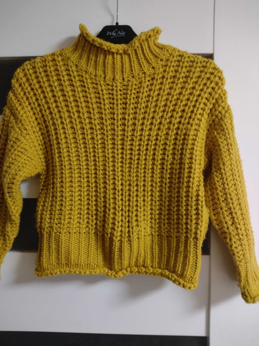 Sweter Reserved musztardowy