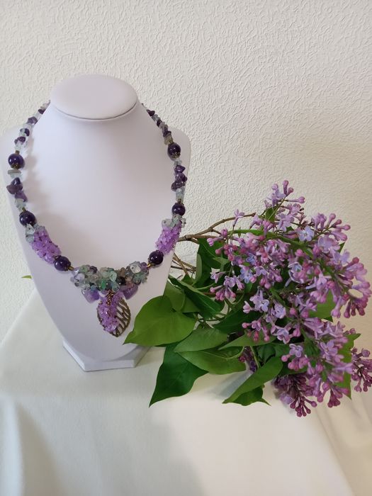 Колье Букет сирени