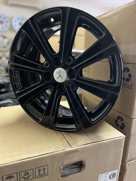 Jantes 17” 4x108 originais Peugeot 308 Citroen C4 GT line GTi pretas 208