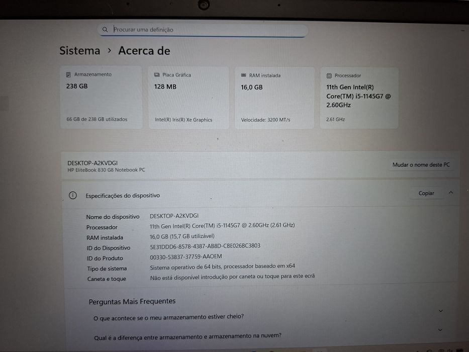 HP Elitebook 830 G8 como novo