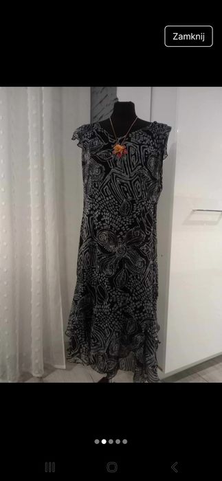 Prześliczna sukienka Czarna tiulowa xl 2xl