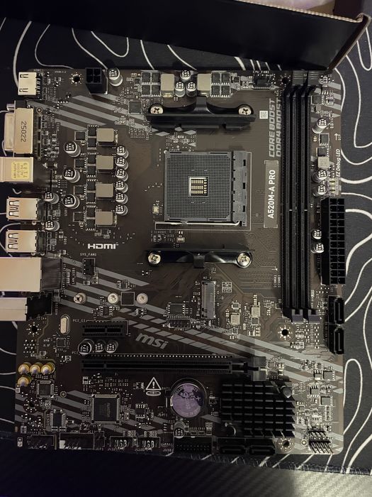 Материнська плата MSI A520M-A PRO, а520