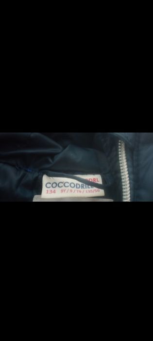 Ocieplana kurtka z kapturem Coccodrillo granatowa r. 128 / 134