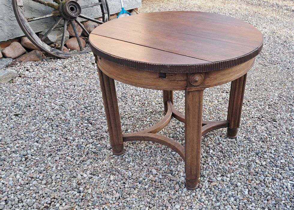 Stol debowy  rozkladany Antyk  93.5cm