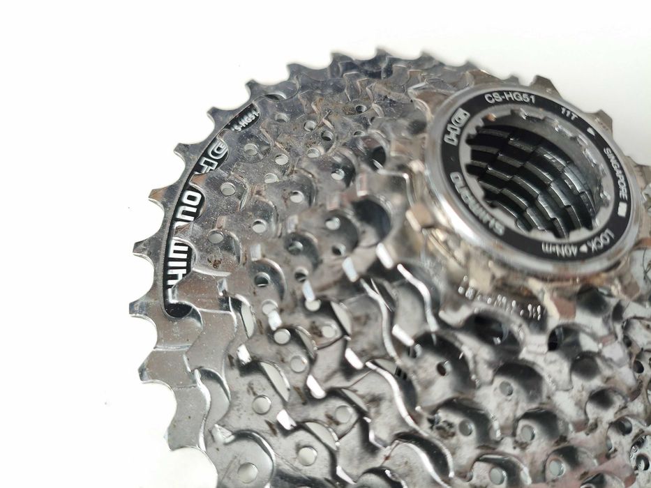Kaseta Shimano Deore CS-HG51 8s 11-32T + Łańcuch HG71 | Stan BDB