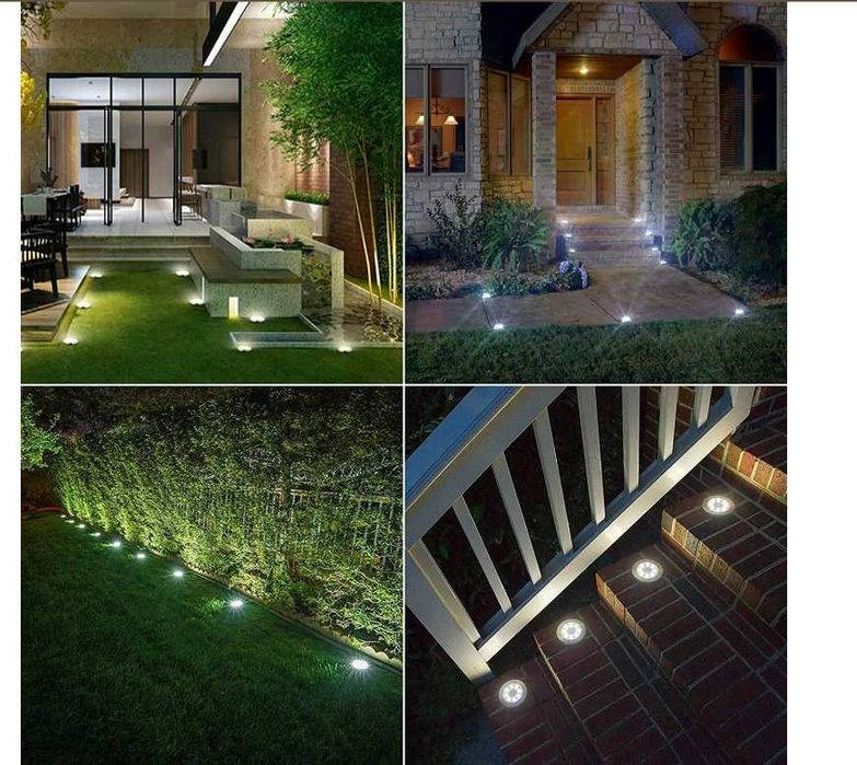 *HIT* Lampki LED 12 sztuk Mocne Wydajne na ogród dysk solarna EKO
