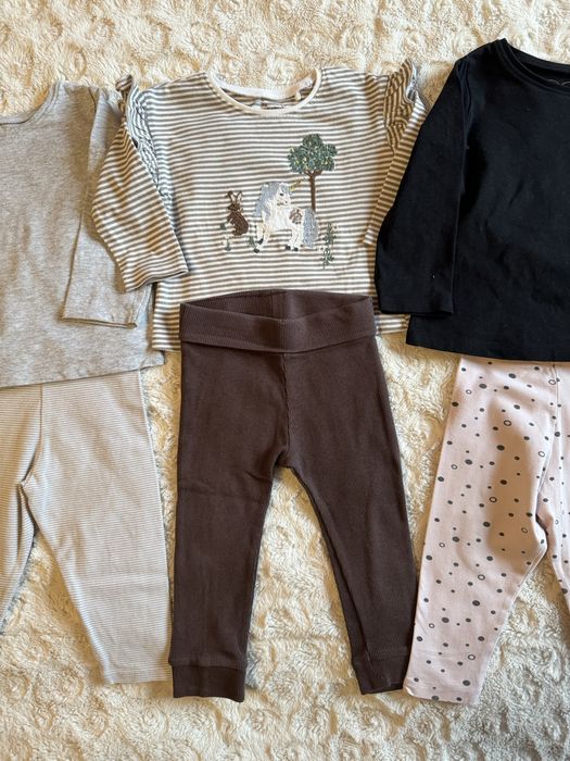 Zestaw ubrań Next 80cm legginsy i bluzki