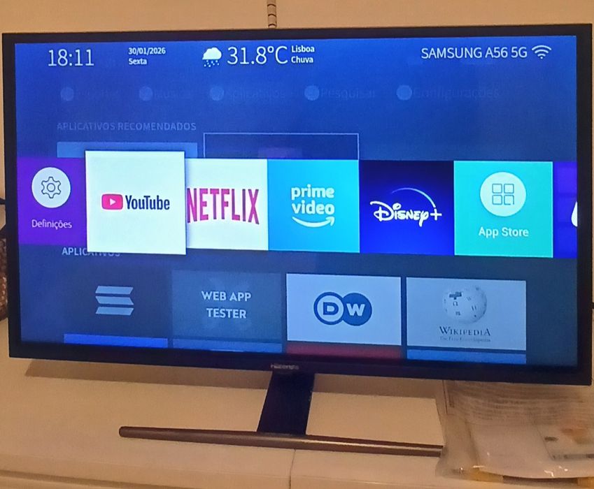 HISENSE 32" faço entrega incluída no valor 82cms Smartv topo de gama