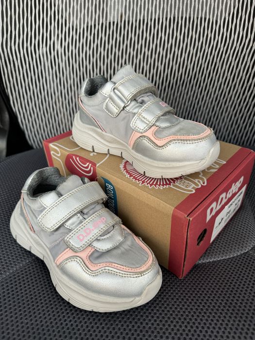 Всесезонні водостійкі кросівки D.D.Step Aqua-Tex 25-26 Срібно-сірі