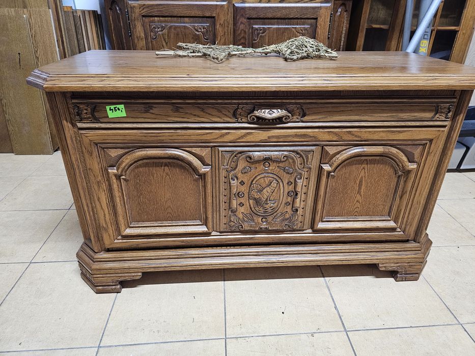 Skrzynia komoda dębowa Piotrówek