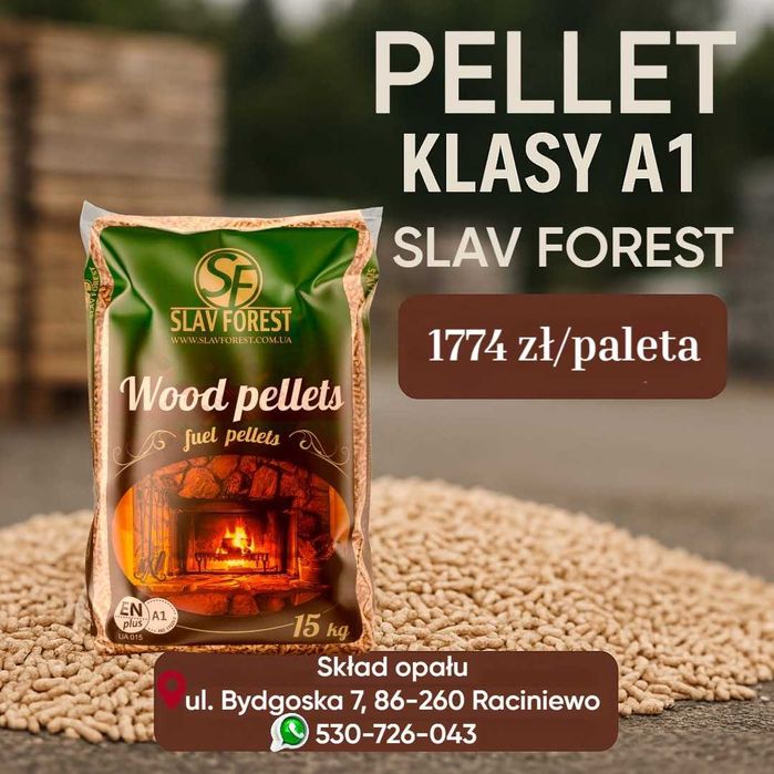 PELLET SLAV FOREST w cenie 1774 zł/za paletę