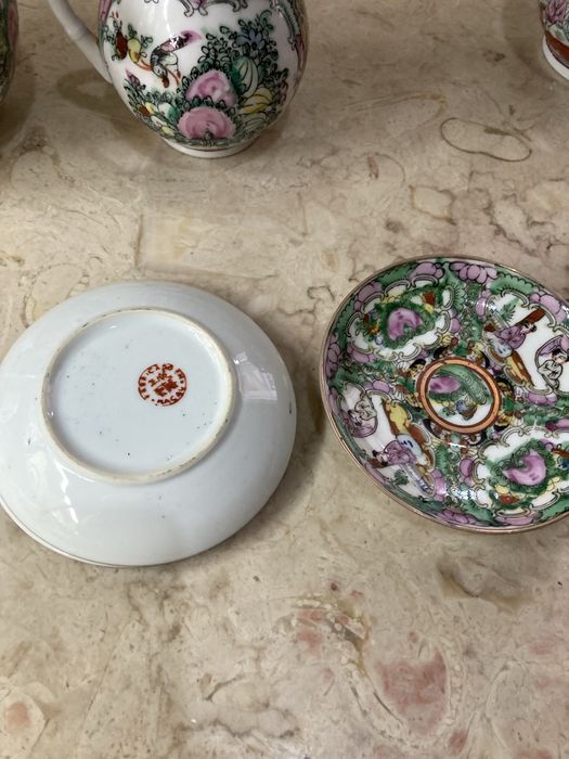 Peças de serviço de chá e café -porcelana chinesa-como NOVO