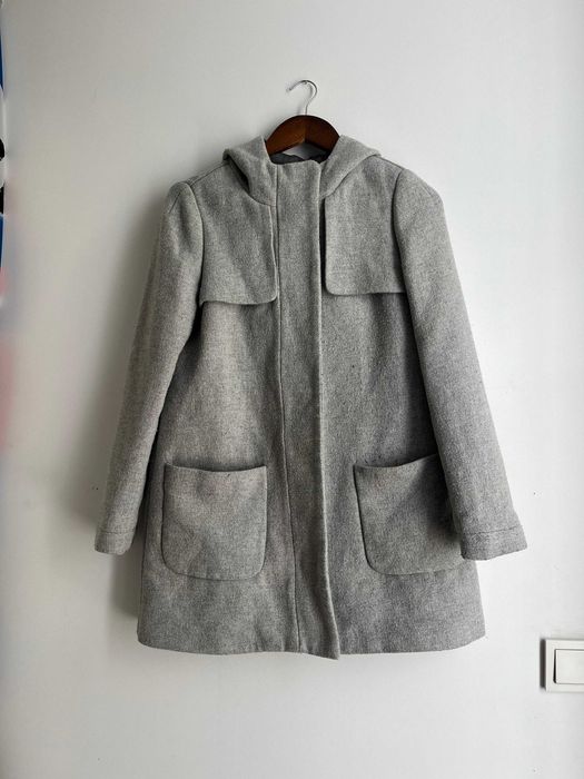 Zara Casaco 3/4 Cinza Claro | Tamanho M