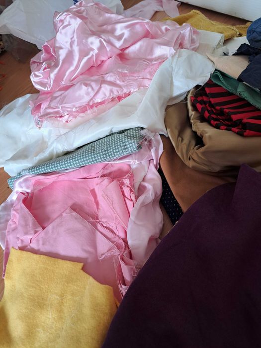 Caly worek kuponow materialow
