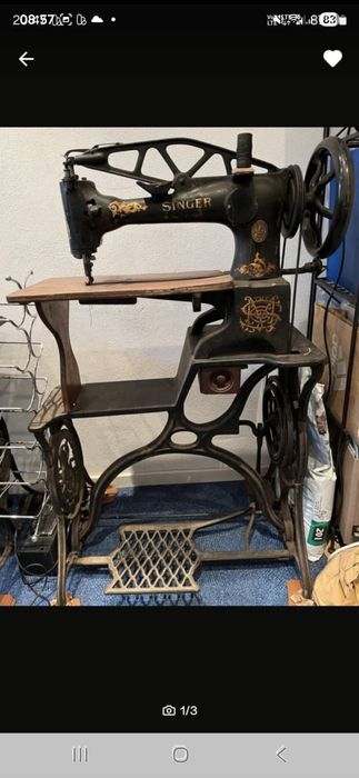 Stara maszyna szewska Singer