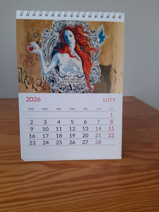 Kalendarz biurkowy 15x21.