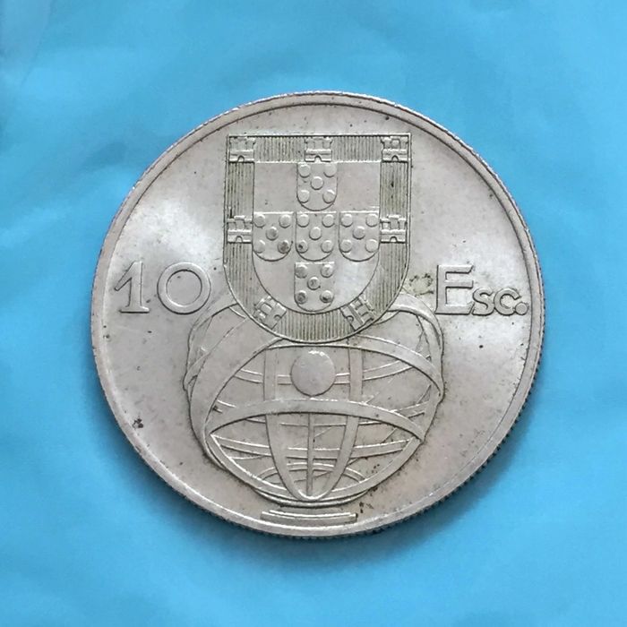 10 Escudos 1954 - prata