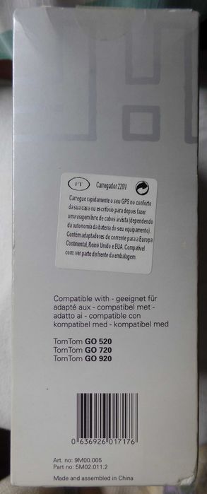 Carregador Rápido TomTom GO – Imperdível e Novo! (CX Vermelha)