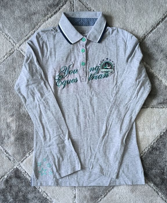 Bluzka polo jeździecka treningowa, Felix Bühler, 176cm, XS (34), S (36