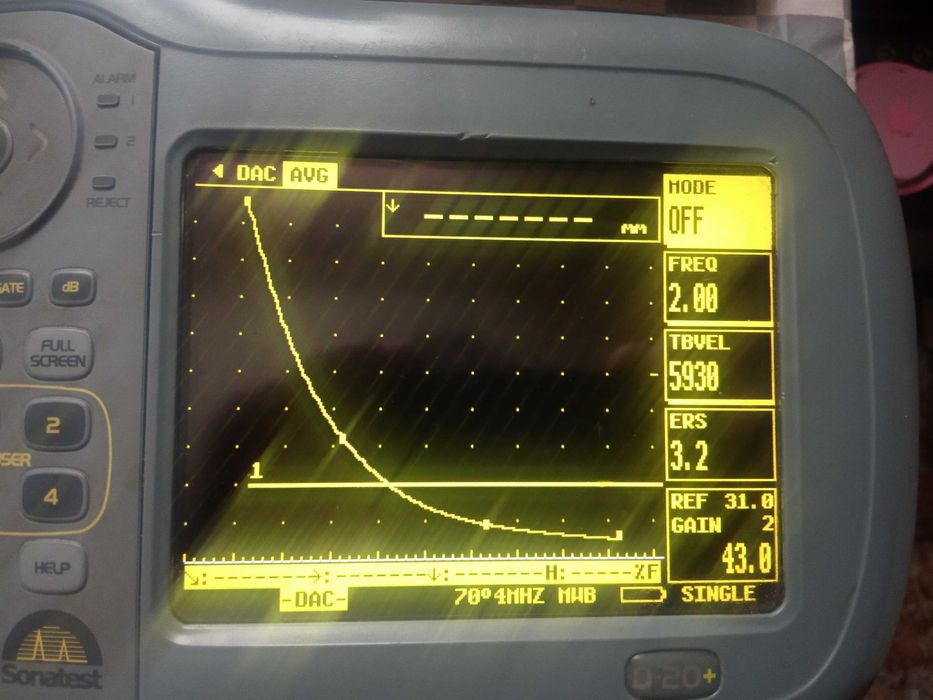 Defektoskop ultradźwiękowy Sonatest Sitescan D-20+ DGS DAC UT ndt