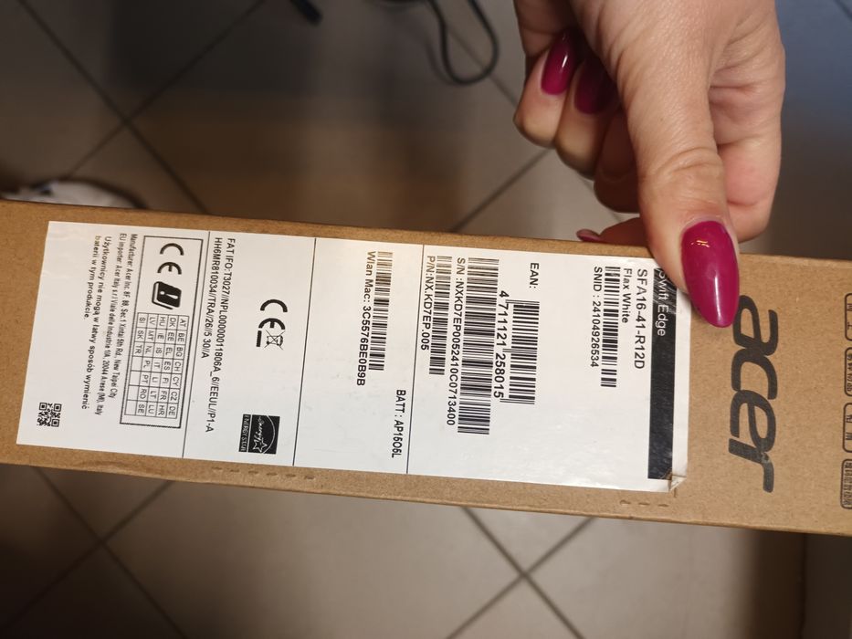 Laptop Acer Swift Edge SFA 16-41 Ram 32gb  AMD Ryzen 7 Pro 1TB Gwarancja