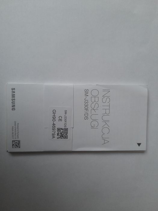 Pudełko od Samsung J3 i instrukcja obsługi