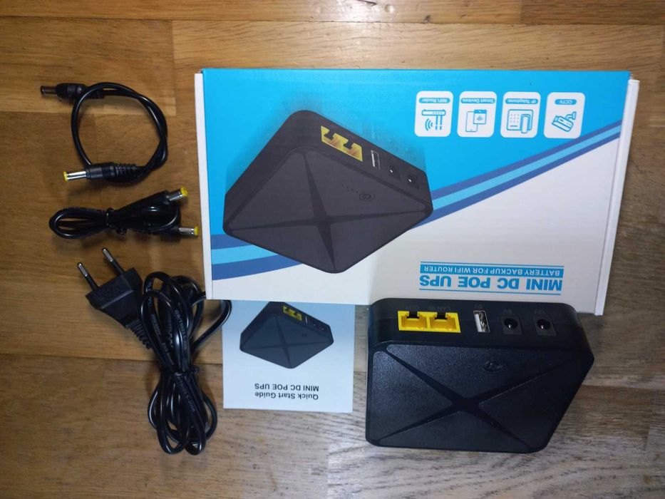 ДБЖ ИБП MINI UPS POE02 POE04 5/9/12в павербанк для роутера упс 220в