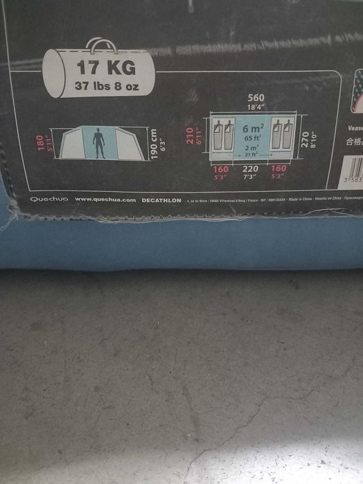 Tenda campismo quechua T 4.2 XL