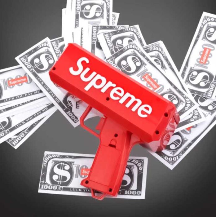 Пистолет для денег SUPREME  купюромет денежный для банкнот суприм
