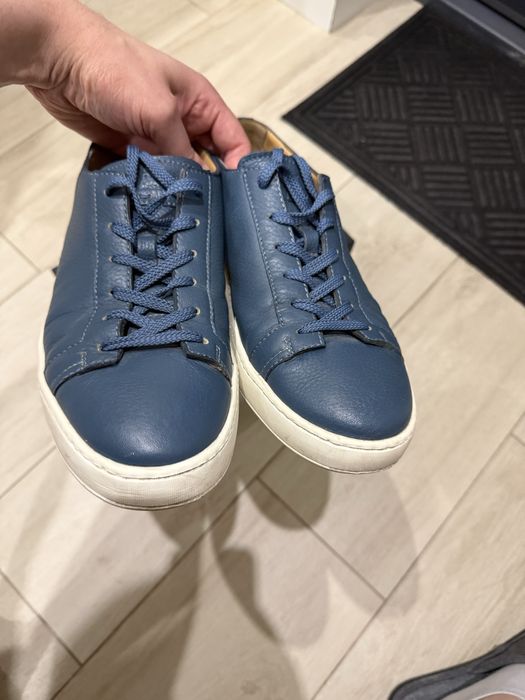 Кожаные кеды Santoni
