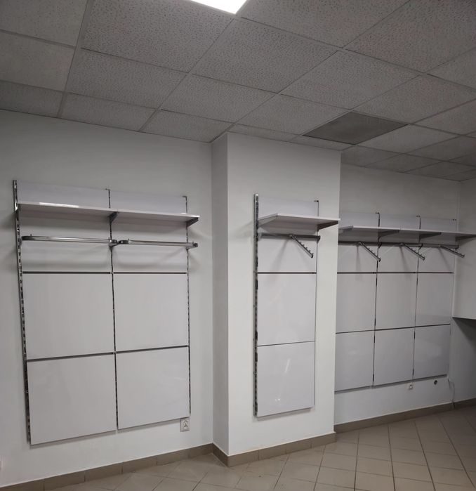 System ścienny ABM Techno – wieszaki modułowe 7 elementów 197×63 cm