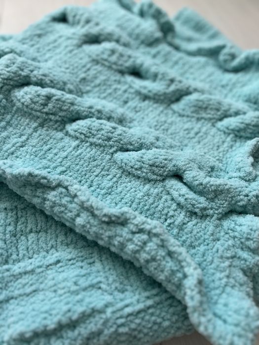 Плюшевий плед ручної роботи