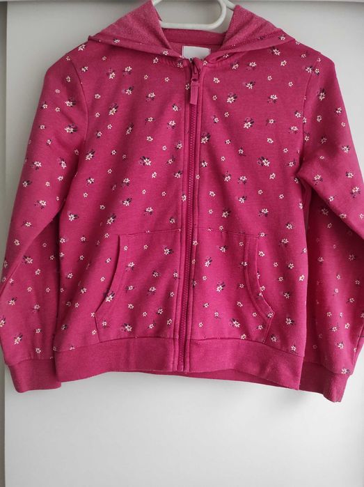 Bawełniana bluza z kapturem 140 cm