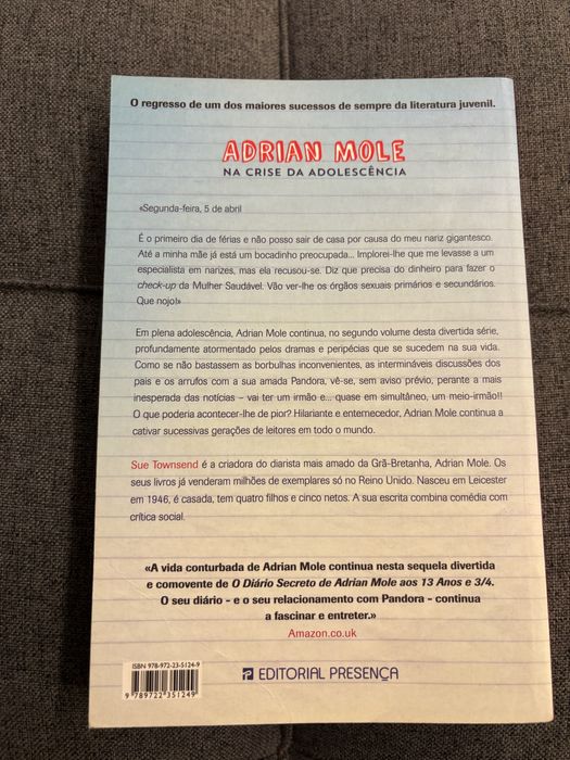 Adrian Mole na Crise da Adolescência de Sue Townsend