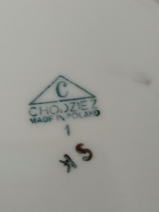 Serwis Roman złoty marmurek porcelana Chodzież