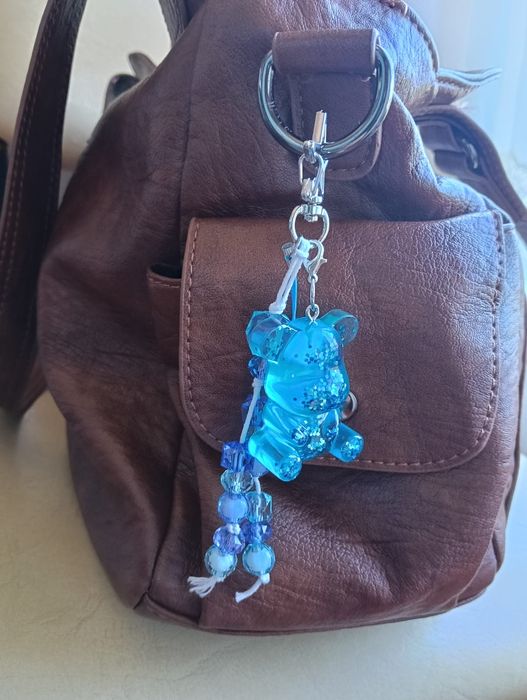 Bag charm artesanal urso