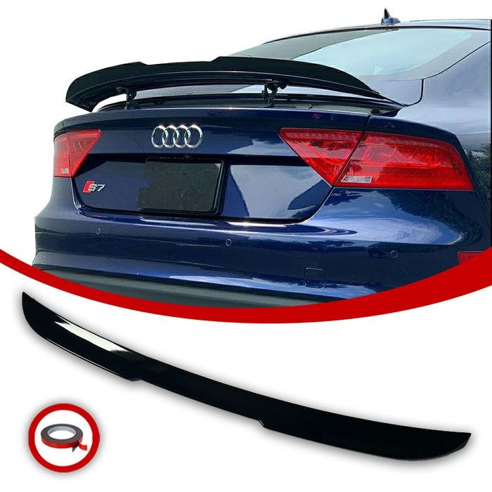 Audi A7 C7 Lotka Spoiler Dokładka czarny połysk