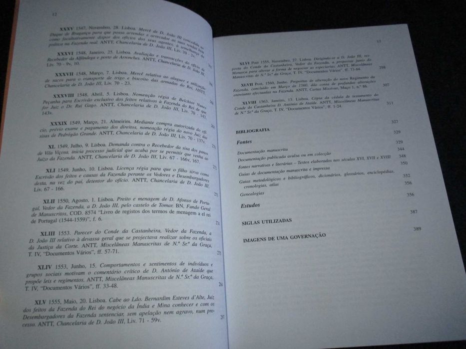 Livro A Governação D. João III a Fazenda Real e os seus Vedores